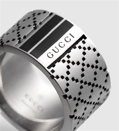 gucci band ring silver